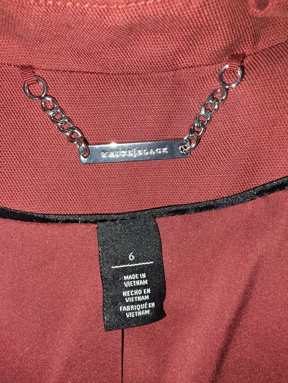 Women's Rust-Colored WHBM Blazer Size 6